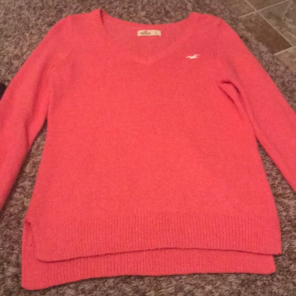Bright pink sweater